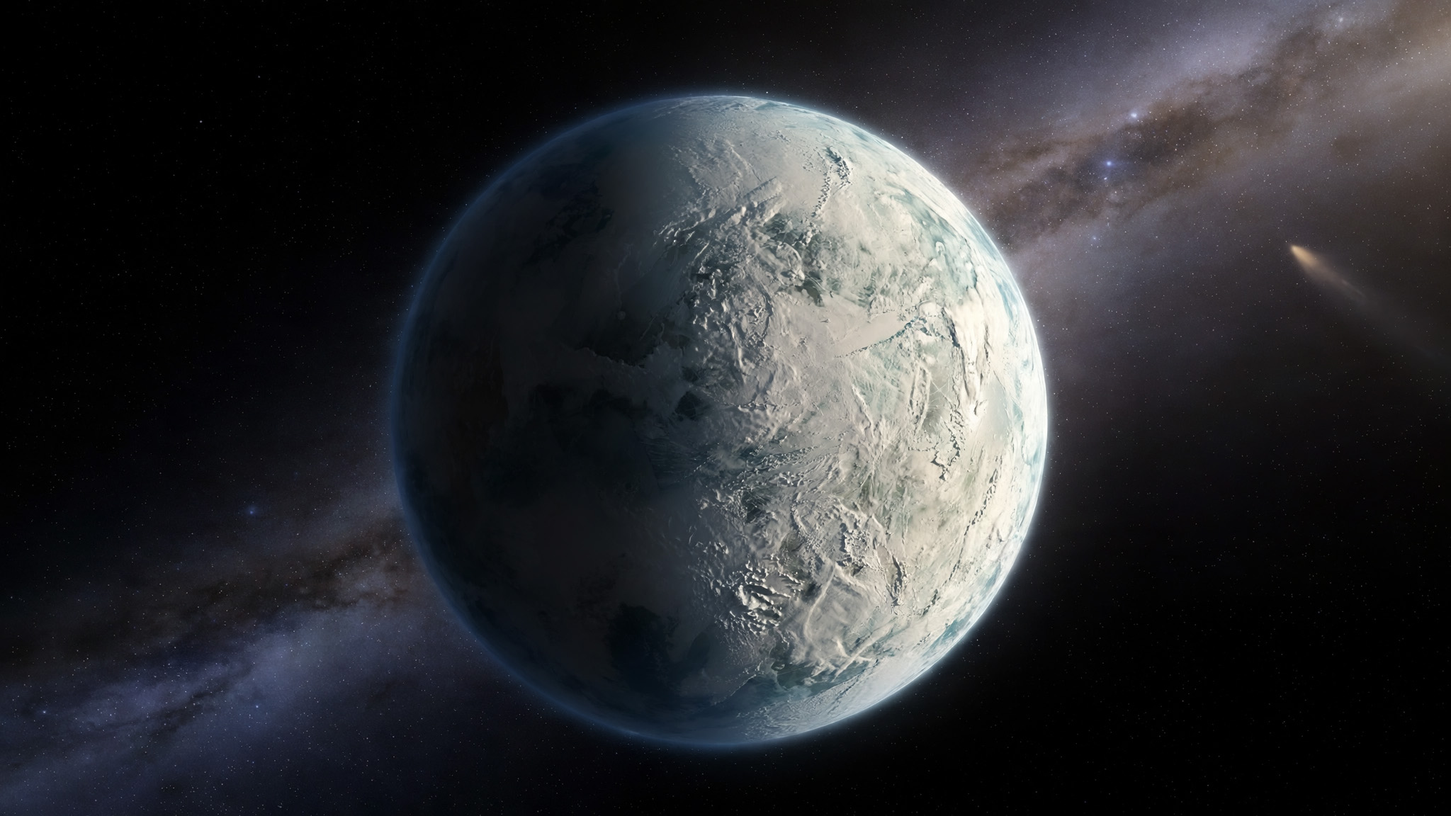SNOWBALL EARTH - La Terre Boule de Neige, il y a 700 Millions d'Années - Rendu 3D