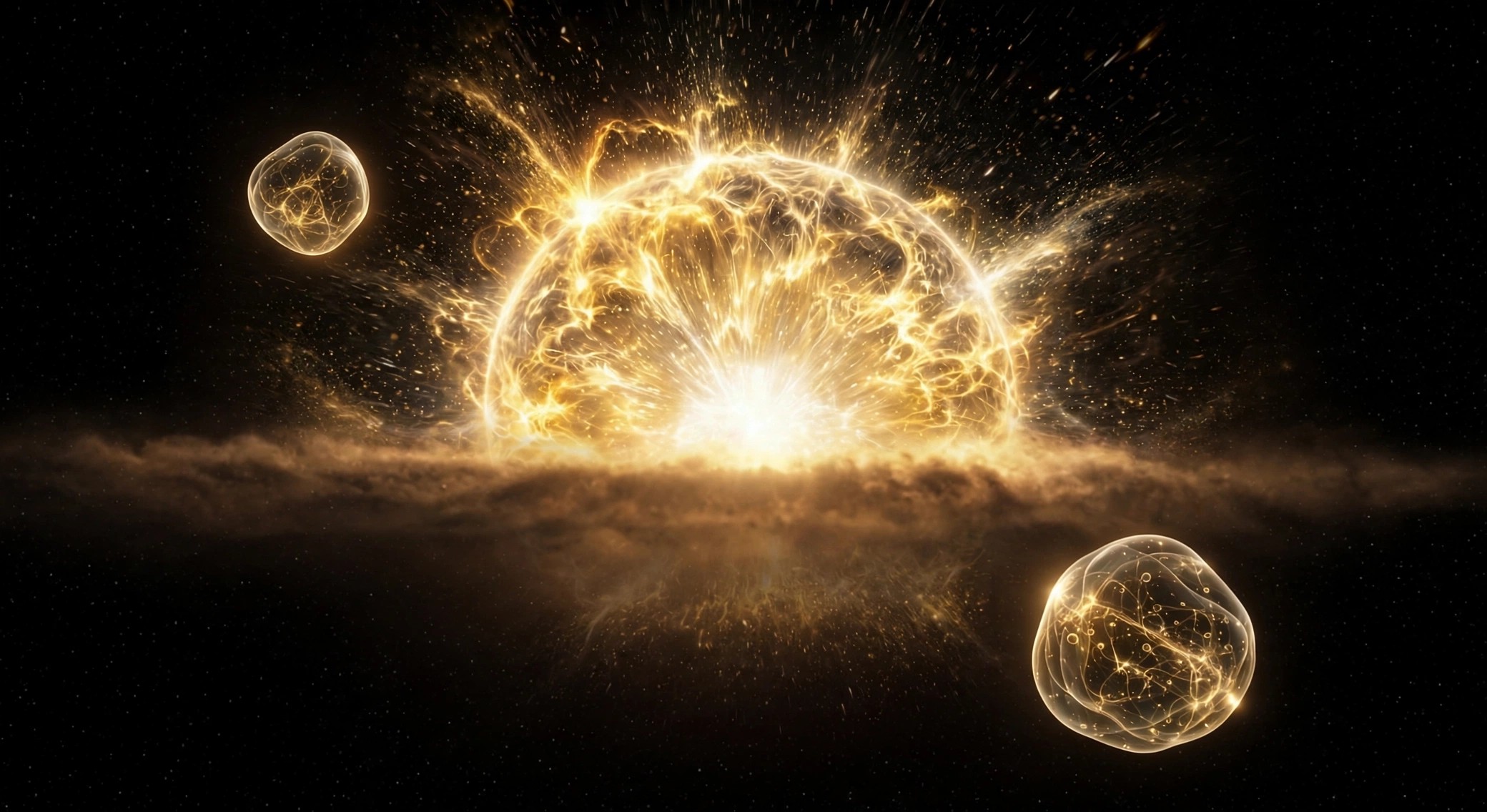Naissance d'un Univers Local - Rebond dans l'Univers Global Infini
