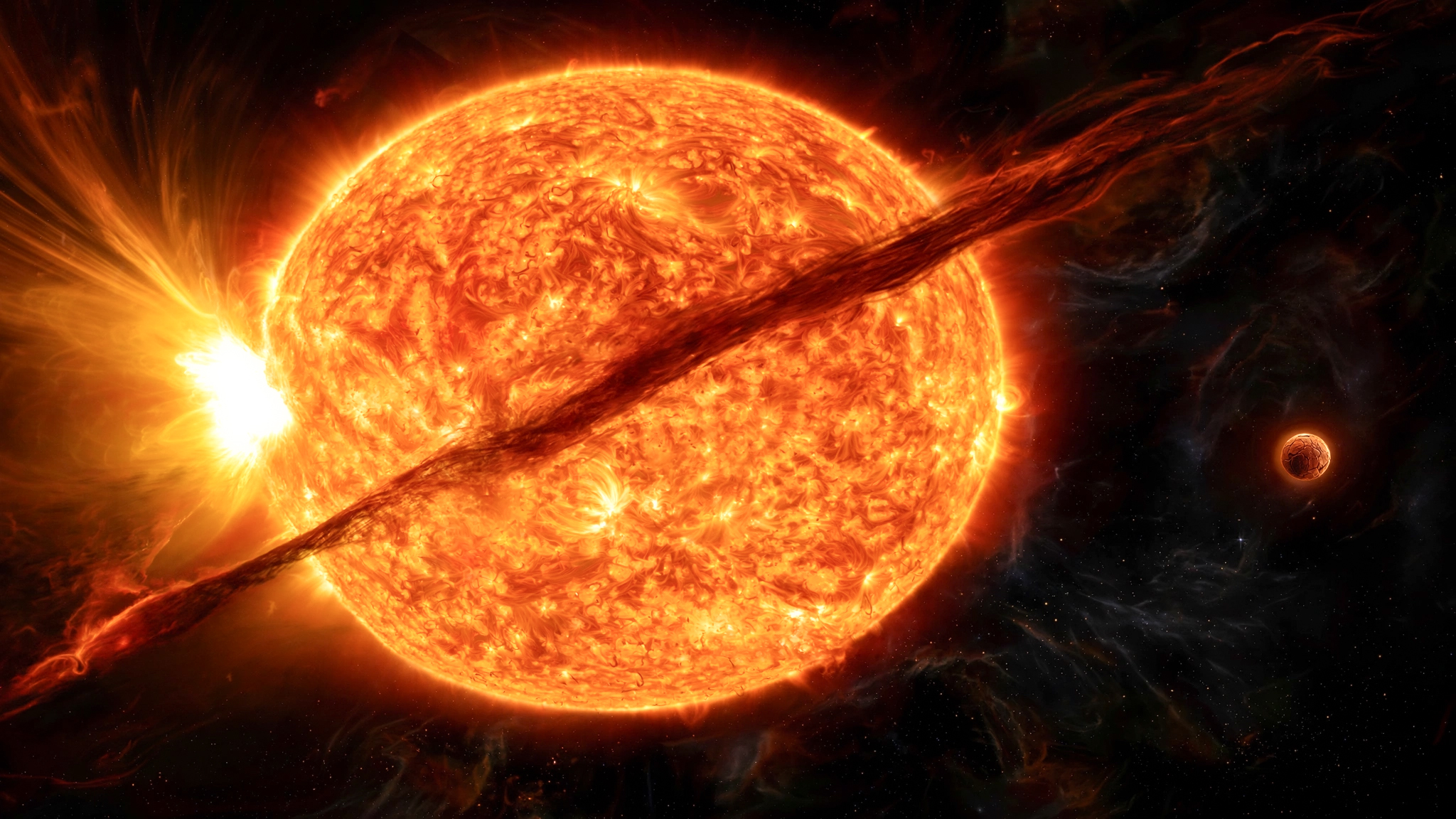 Le Soleil Mourant et la Terre Asséchée